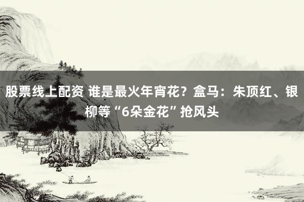 股票线上配资 谁是最火年宵花？盒马：朱顶红、银柳等“6朵金花”抢风头