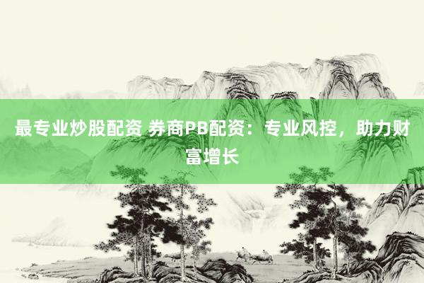 最专业炒股配资 券商PB配资：专业风控，助力财富增长