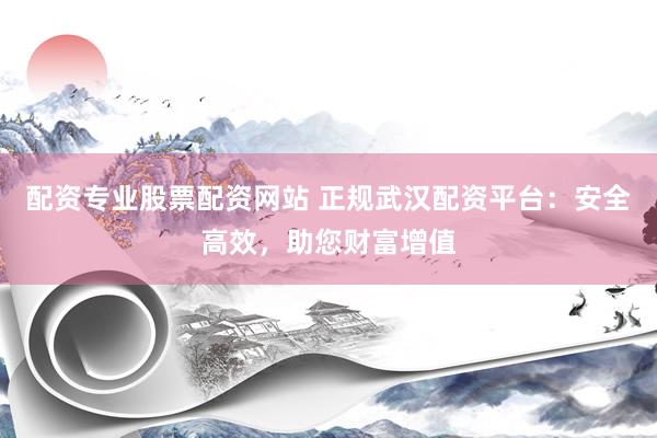 配资专业股票配资网站 正规武汉配资平台：安全高效，助您财富增值