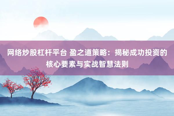 网络炒股杠杆平台 盈之道策略:揭秘成功投资的核心要素与实战智慧法则