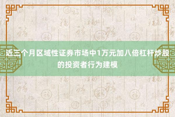 近三个月区域性证券市场中1万元加八倍杠杆炒股的投资者行为建模