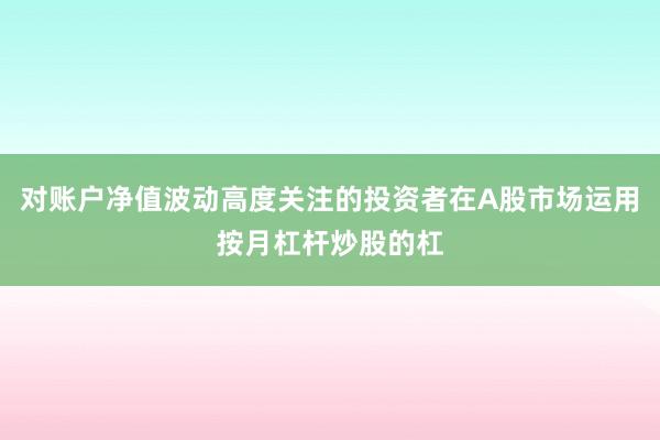 对账户净值波动高度关注的投资者在A股市场运用按月杠杆炒股的杠