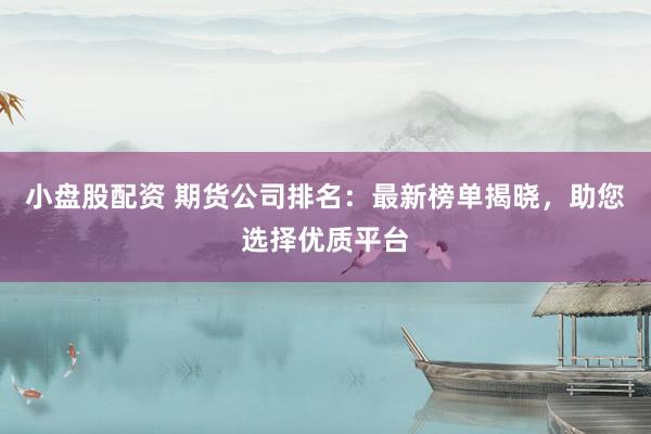 小盘股配资 期货公司排名：最新榜单揭晓，助您选择优质平台