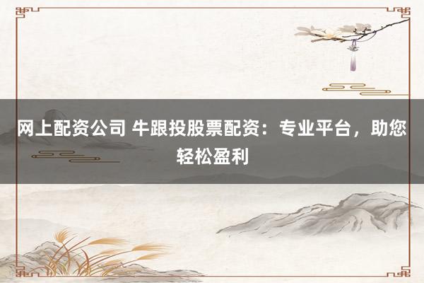 网上配资公司 牛跟投股票配资：专业平台，助您轻松盈利