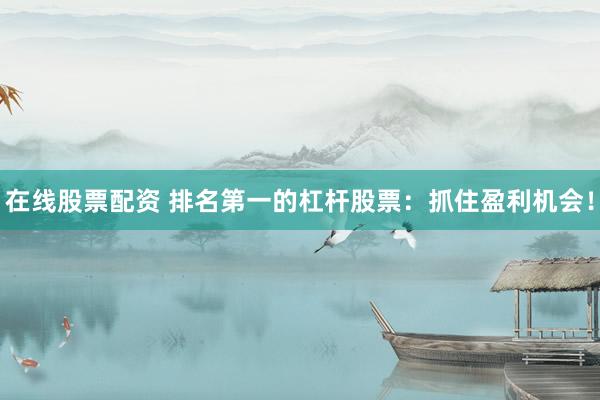 在线股票配资 排名第一的杠杆股票：抓住盈利机会！